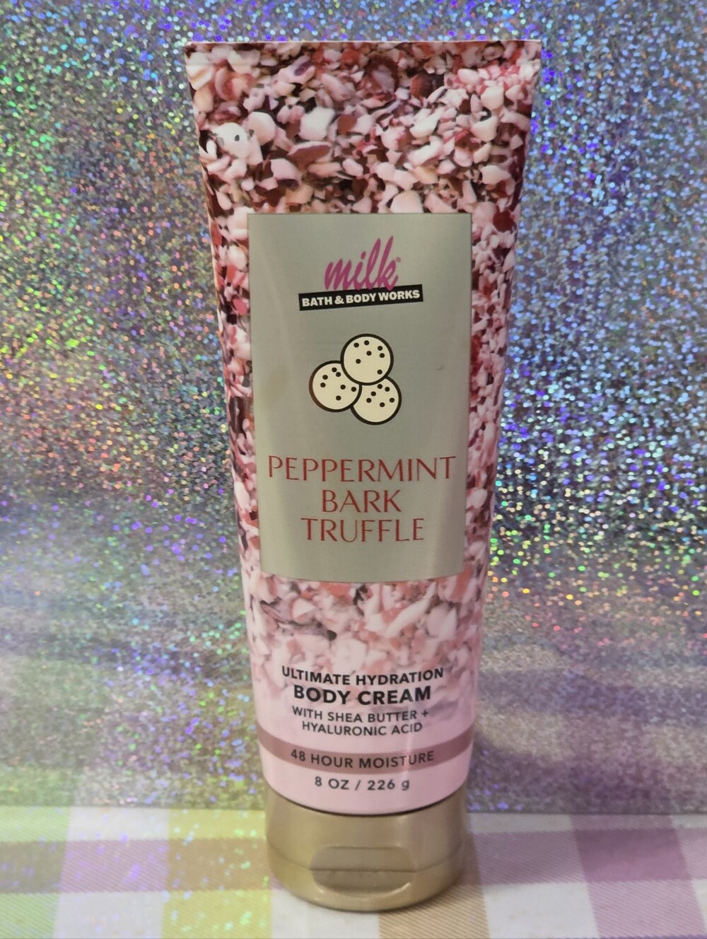 Bath & Body Milk Bar Peppermint Bark Truffle 6 Piece Body Care Gift Set NEW RARE - Picture 3 of 16